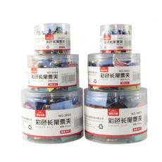 快乐共和9003长尾夹32mm(24支/筒)燕尾夹铁票夹