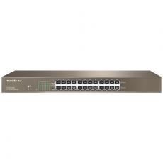 腾达（Tenda）TEG1024G 24口千兆网络交换机钢壳机架式企业工程网络专用分线器 tlw1