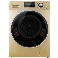 海信(Hisense) XQG100-TH1406FYG 洗烘一体变频滚筒洗衣机 蒸汽循环防褶皱 智能暖衣