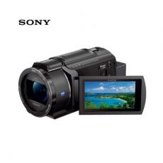 索尼（SONY）AX45 高清数码摄像机 4K 20倍光学变焦 黑色 含64G卡 三脚架