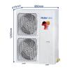 海尔（Haier）KFRd-125LW/51BBC13 中央空调柜机5匹/立柜式空调冷暖柜机 5匹定速3级