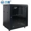 三拓 ST.6612机柜 12U网络机柜 0.7米壁挂落地机柜 交换机柜 19英寸标准 加厚板材 黑色