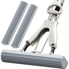 尔蓝（Airline）加长33cm对折式挤水可伸缩胶棉拖把 干湿两用拖把头