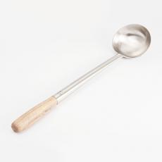 木柄苏壳不锈钢炒勺