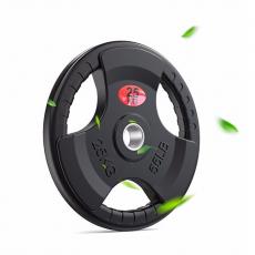 军霞JX-525包胶铃片三孔杠铃片